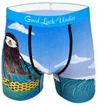 Good Luck Undies Men's Surfing Sloth Boxer Brief Underwear, Medium