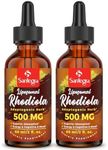 Santegra 57,000 MG Liposomal Active Rhodiola Rosea Supplement, Rhodiola Root Extract, Liquid for High Absorption, Rhodiola Rosea Root Extract Tincture for Energy, Stress, Mood, Vegan, 120 ml