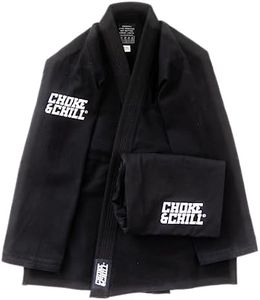 Choke&Chill BJJ Jiu Jitsu Beginner Suit Gi - Black, black, A3