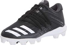 adidas Kids Unisex's Afterburner 6 Grail MD Cleats Baseball Shoe, Black, 12K M US Big Kid