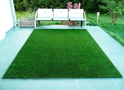 Artificial Grass Mats Carpet - Turf Grass CarpetFloor Mat for Living Room Bedroom and Office- All Season (Synthetic Grass) (6.5 X 6 feet, Green)