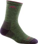 Darn Tough, Hiker (Style #1903), Merino Wool, Micro Crew, Midweight, Women’s Cushioned Hiking Socks - Moss Heather Small