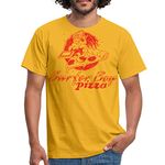 Spreadshirt Stranger Things Merchandise Surfer Boy Pizza Men's T-Shirt, XL, Yellow