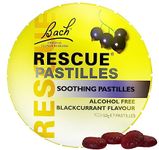 Bach Flower Essences Rescue Remedy Pastilles, Black Currant, 50 Grams