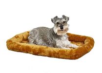 MidWest Homes for Pets 30L- Inch Cinnamon Dog Bed or Cat Bed w/Comfortable Bolster | Ideal for Medium Dog Breeds & Fits a 30-Inch Dog Crate | Easy Maintenance Machine Wash & Dry | 1-Year Warranty