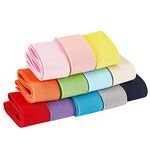 BENECREAT 13 Yards (12 Meters) 40mm Wide Flat Elastic Bands 12 Colors Sewing Elastic Ribbon Bands for Dress Skirt Waistband Wig Bands