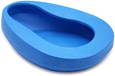 DMI Bedpan for Bariatric Adults with No Spill or Splash Design, FSA/HSA Eligible, Blue