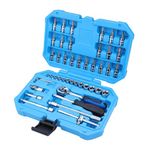 Taparia SA46 Steel Socket Set (Blue, 46-Pieces)