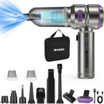 WADEO 18000PA Handheld Vacuum Cleaner with 35min Runtime, 3-Gear Car Vacuum Cleaner with Complete Accessories, 3-in-1 Mini Cordless Vacuum Cleaner for Car, Pet, Home