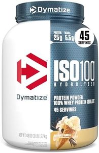 Dymatize Iso-100 Hydrolyzed Whey Protein Isolate 43 Serves Gourmet Vanilla 1.36kg