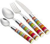 Flamefield Camper Smiles 16 Piece Stripe Cutlery Set