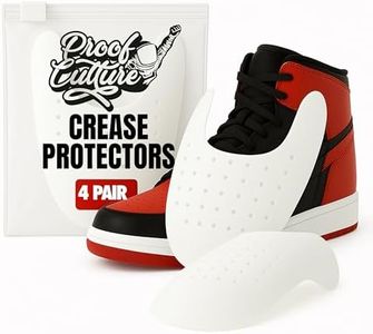 Proof Culture - 4 Pairs of Crease Protectors Compatible with Nike, Jordan 1, Dunks, Air Force 1 & More - Large Size – Reusable, Trim-to-Fit Toe Inserts for Sneaker Crease Prevention