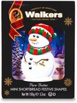 Walker’s Assorted Mini Shortbread Cookies in Festive Shapes- Snowman Shortbread Cookie Box (5.3 oz) - Includes Christmas Cookies in Various Shapes