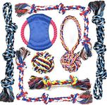 LECHONG Rope Dog Toys for Aggressive Chewers Large Breed Medium Breed, Small Dog Puppy Teething Chew Toys Heavy Duty Dental Dog Rope Toys Prevents Boredom and Relieves Stress