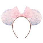 DRESHOW Mouse Ears Bow Headbands Glitter Party Decoration Cosplay Costume for Women