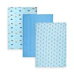 TIDY SLEEP Diaper Changing Mat/Sleeping mats/Water Proof Bed Protector with Foam for New Born Baby, 3 Sheets (65cm x 45 cm) (0-9 Months) Car Print