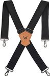 2Inch Men's Suspenders w/ Hooks, Heavy Duty suspenders for men, Work suspenders, Work suspenders for men, Suspenders for men heavy duty, Suspenders for men, Mens suspenders, Mens suspenders for jeans