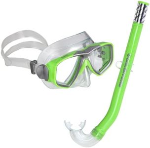 US.Divers Combo JAVA JR | Kit de Plongée, Masque et Tuba pour Enfant 6+ avec vision panoramique à 180°, Protection UV, Verres Anti-buée et Anti-fuite pour randonnée aquatique et snorkeling