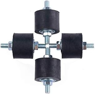 LBG Products Rubber Studs Shock Absorber Anti-Vibration Isolator Mounts for Mini Split Heat / Water Pumps, Air Compressors, Garage Door Lift Motor, Diesel Engines, Harvester, Generator, Gasoline Engines etc.M8 (4 Pack)