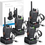 eSynic 4Pack Professional Walkie Ta