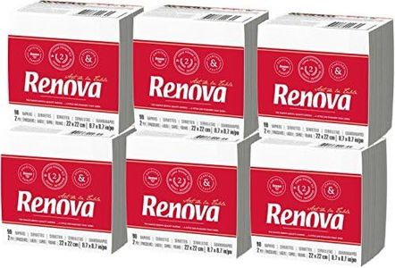Renova serviettes – 3 paquets de 6 unités ( total de 540 serviettes )