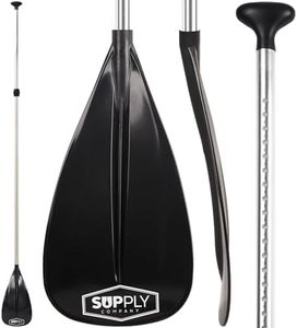 SUP Paddle - 3 Piece Adjustable Paddle Board Paddle - Lightweight, Durable & Packable for Travel - Floating Paddle Board Paddle w/High-Grade Aluminum Shaft & Nylon Blade for Efficient Strokes