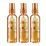 Streax Hair Serum for Women & Men | Contains Walnut Oil | Instant Shine & Smoothness | Regular use Hair Serum for Dry & Wet Hair | Gives frizz free Hair | Soft & Silky Touch | Pack of 3, 100ml