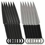 Medieval Depot Folding Kunai Throwing Knives Set (Stainless Steel) - Concealable Blades (2pcs)