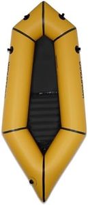 WONITAGO Packraft TPU Inflatable Travel Kayak with Soft Seat Lightweight Packrafts for Flat Water Rafting/Bicycle Drifting/Litewater Dinghy, 1 Person, 6.8Ft, Yellow