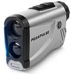 Golf Range Finder,PeakPulse LC600AG Rangefinder Golf 600 Yards Rangefinder with Slope Compensation,Flag-Lock,6X magnification,Continuous Measurement,3 Modes, for Golfers