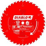 Freud D1040A Diablo 10-Inch 40 Tooth ATB General Purpose Saw Blade with 5/8-Inch Arbor and PermaShield Coating, Multi, One Size