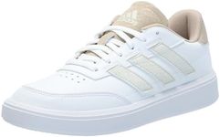 adidas Women's Courtblock Sneaker, White/Orbit Grey/Clay Brown, 8