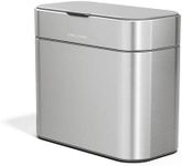 simplehuman Compost Caddy, Detachable and Countertop Bin, 4 Liter / 1.06 Gallon, Brushed Stainless Steel