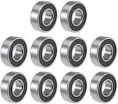 uxcell 6202-5/8-2RS Deep Groove Ball Bearing 5/8"x35mmx11mm Sealed Z2 Lever Bearings 10pcs