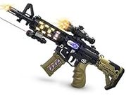 Light Up Machine Gun Toys with Infr