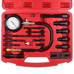 WiMas Engine Compression Tester TDI CDI Diagnostic Test Manometer Kit, Meter 0-1000PSI Motor Cylinder Pressure Tester Kit, for Car Diesel Engines Tractor