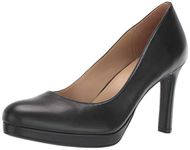 Naturalizer Women's Teresa Pump, Black Leather, 8.5