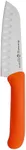 Messermeister Petite Messer 5” Kullenschliff Santoku Knife, Orange - German 1.4116 Stainless Steel & Ergonomic Handle - Lightweight, Rust Resistant & Easy to Maintain