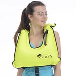 SOLY Inflatable Snorkel Vest Adult, Snorkeling Vest Adjustable Light Snorkeling Jackets for Diving Low Impact Water Sports Safety