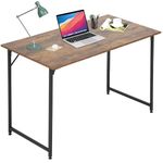 Dopinmin Computer Desk 39'' Study Table Gaming Desk Space-Saving Workstation Working Desk&Workstation for Adults Simple Furniture Sturdy Stable PC Laptop Desk with Metal Frame for Home Office, Vintage