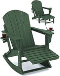 KINGYES Folding Adirondack Rocking 