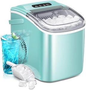 Cobuy 1.2L Ice Maker Machine with Handle, Portable Ice Machine Maker for Home/Office/Bar, Green