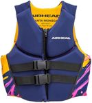 Airhead Santa Monica Life Vest Adult Mediumm Size Navy L70, Fits Chest 40-42.5 inch