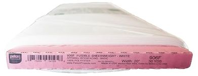 Pellon Sheer Blender Fusible Interfacing, 20-Inch by 30-Yard, White