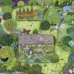 Museums & Galleries Lucy Grossmith Cottage Garden Art Greeting Card