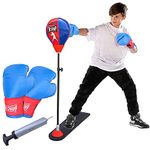 Knick Knack The Champ Boxing Punching Stand Set | 122 CMS Height | Sports Toys for Boys and Girls