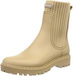 Unisa Women's Rain Boots Rain Short Boots, beige, 23.5 cm