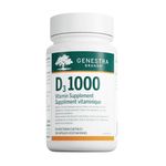 Genestra Brands D3 1000 IU - Vitamin D3 Capsules - Lanolin as a Precursor - For Healthy Bones & Teeth - Calcium and Phosphorus Absorption - Non-GMO, Gluten Free & Dairy Free - 90 Vegetarian Capsules