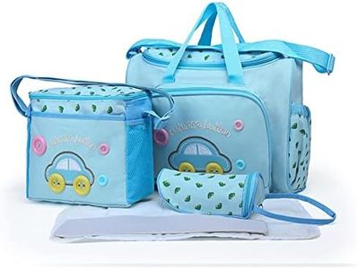 Baby Bucket Diaper Nappy Changing Baby Diaper Bag Mummy Bag Handbag-(Pack Of 4 Light Blue), Womens