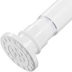 XIQIYY Short Shower Curtain Rod 18-32 Inch Small Tension Rod Adjustable Spring Shower Rod for Closet Doorway Window,White